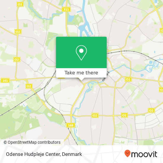 Odense Hudpleje Center map