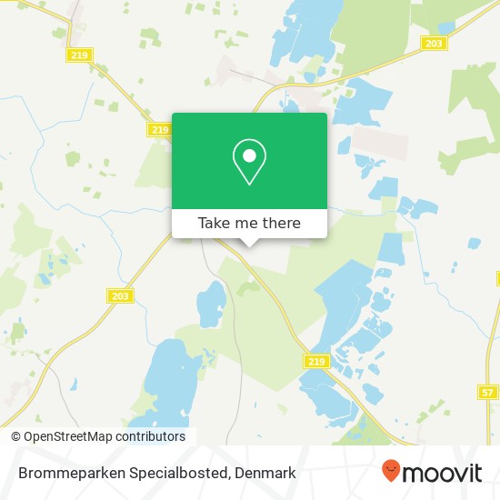 Brommeparken Specialbosted map