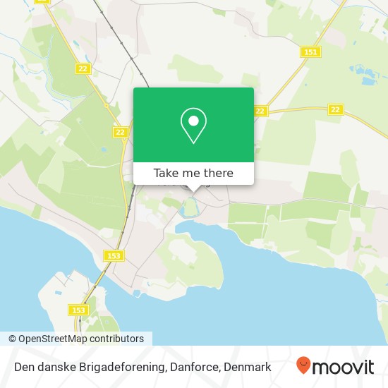 Den danske Brigadeforening, Danforce map