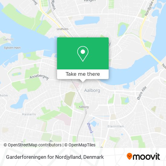 Garderforeningen for Nordjylland map