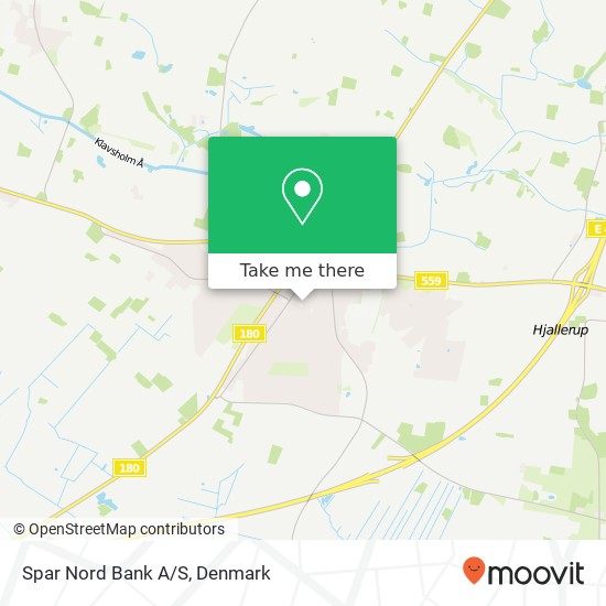 Spar Nord Bank A/S map