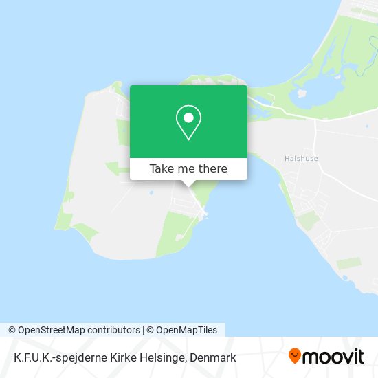 K.F.U.K.-spejderne Kirke Helsinge map