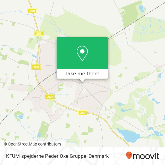 KFUM-spejderne Peder Oxe Gruppe map