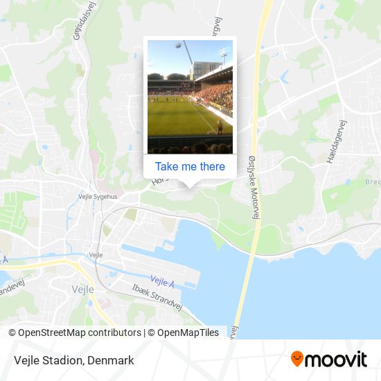 Vejle Stadion map