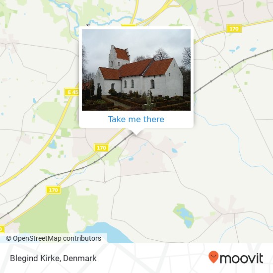 Blegind Kirke map