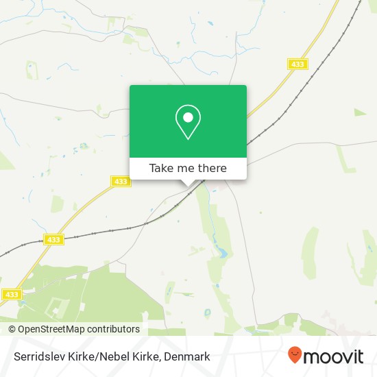Serridslev Kirke/Nebel Kirke map
