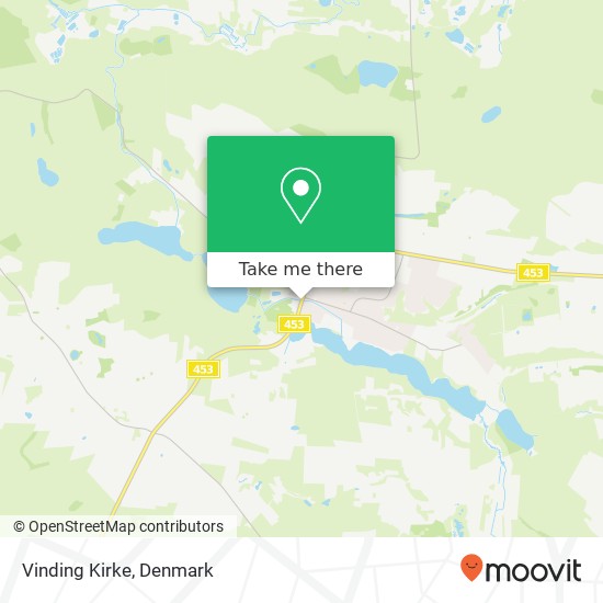 Vinding Kirke map