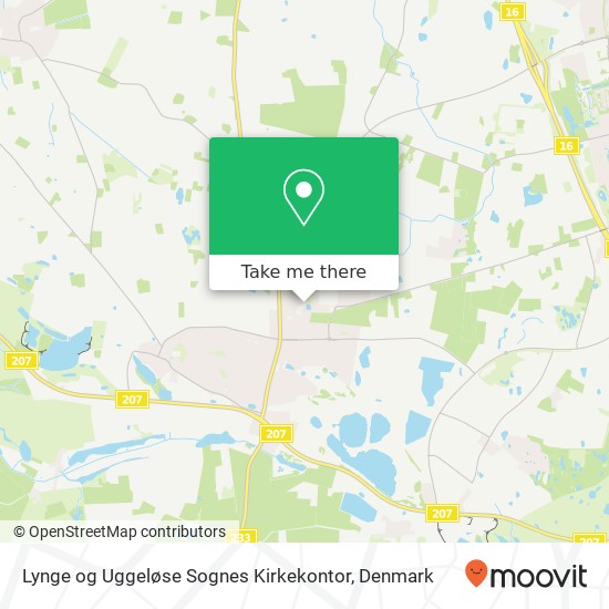 Lynge og Uggeløse Sognes Kirkekontor map