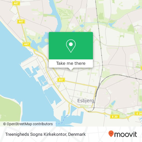 Treenigheds Sogns Kirkekontor map