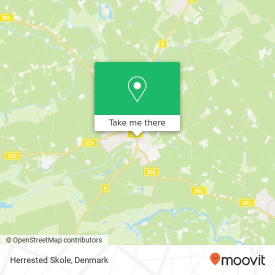 Herrested Skole map