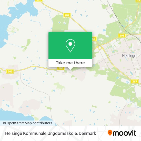 Helsinge Kommunale Ungdomsskole map