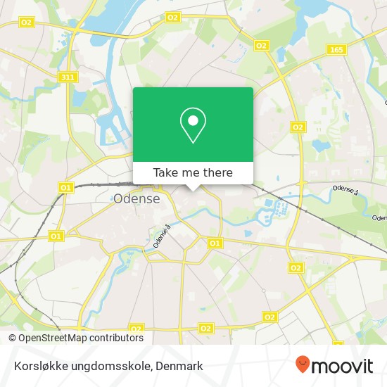 Korsløkke ungdomsskole map