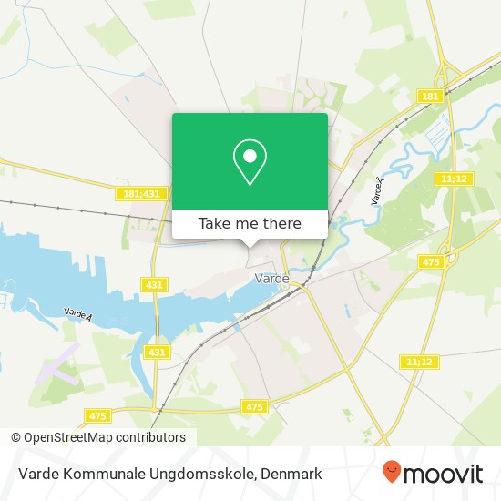 Varde Kommunale Ungdomsskole map