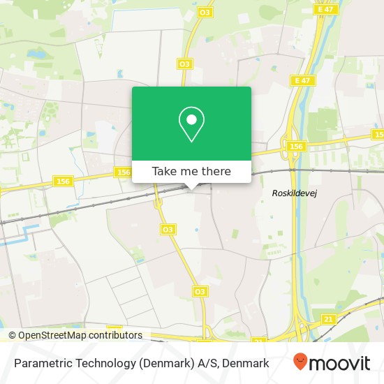 Parametric Technology (Denmark) A / S map