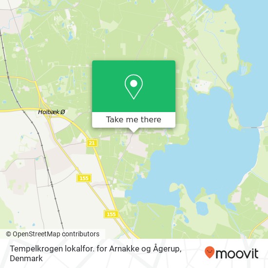 Tempelkrogen lokalfor. for Arnakke og Ågerup map