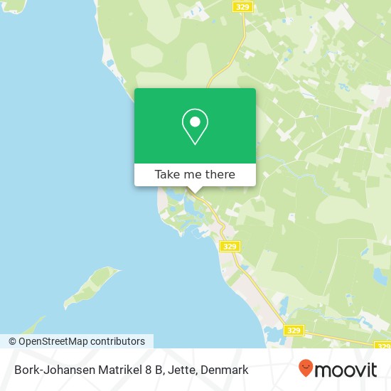Bork-Johansen Matrikel 8 B, Jette map