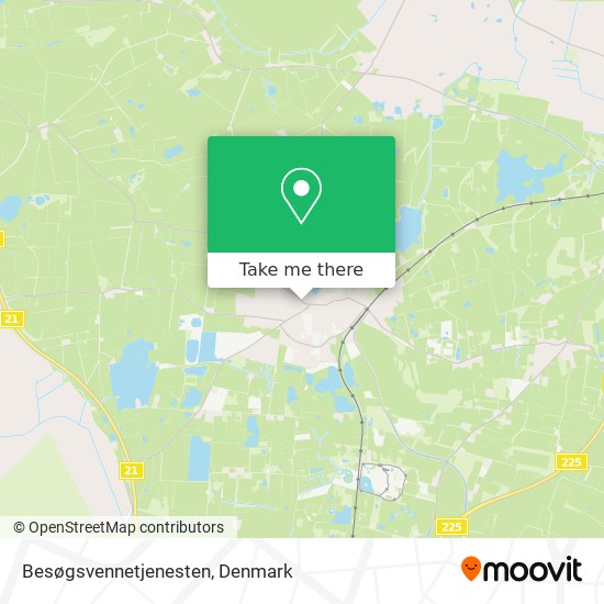 Besøgsvennetjenesten map