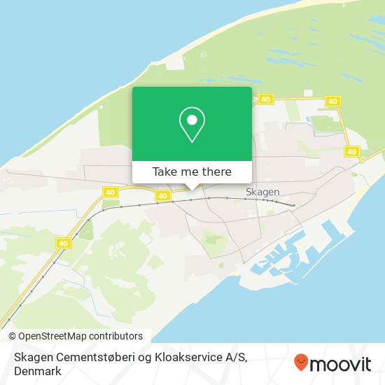 Skagen Cementstøberi og Kloakservice A / S map