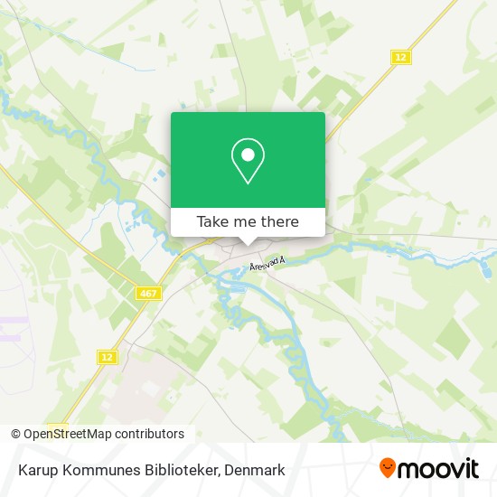 Karup Kommunes Biblioteker map