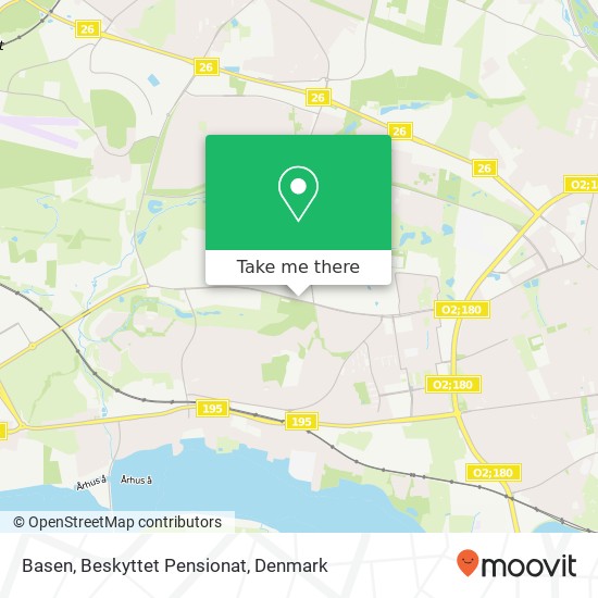 Basen, Beskyttet Pensionat map