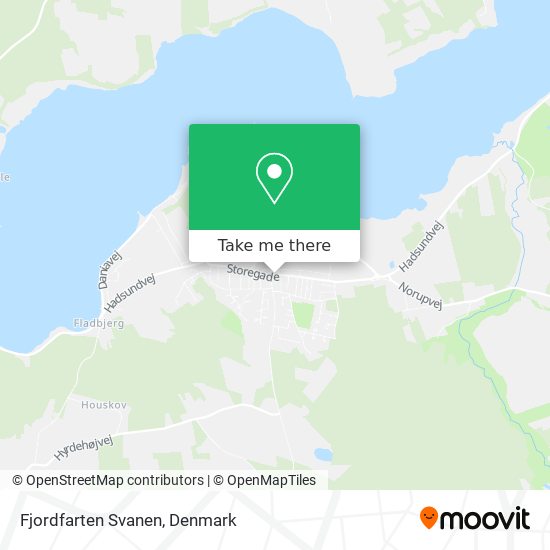 Fjordfarten Svanen map