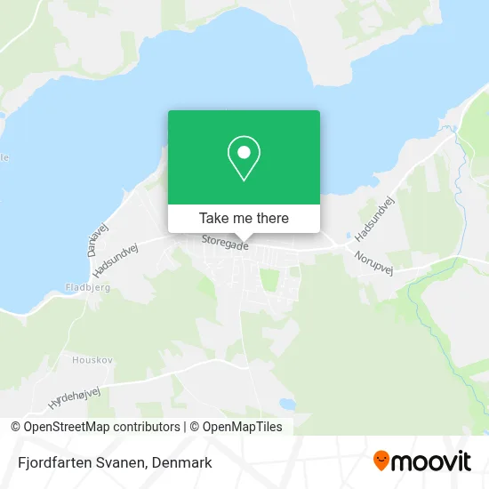 Fjordfarten Svanen map