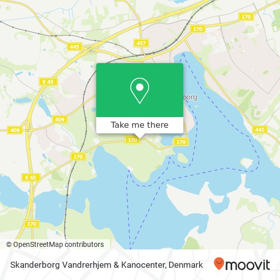 Skanderborg Vandrerhjem & Kanocenter map