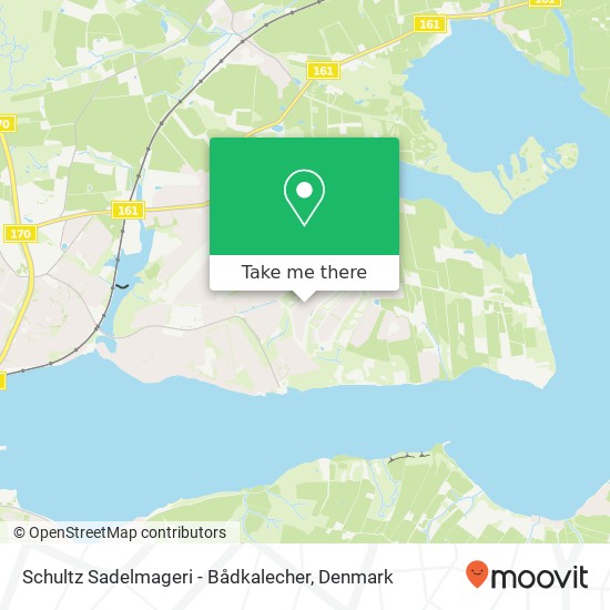 Schultz Sadelmageri - Bådkalecher map