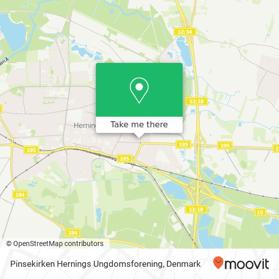 Pinsekirken Hernings Ungdomsforening map