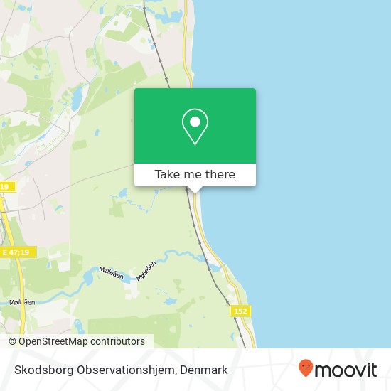 Skodsborg Observationshjem map