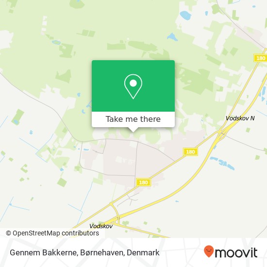 Gennem Bakkerne, Børnehaven map