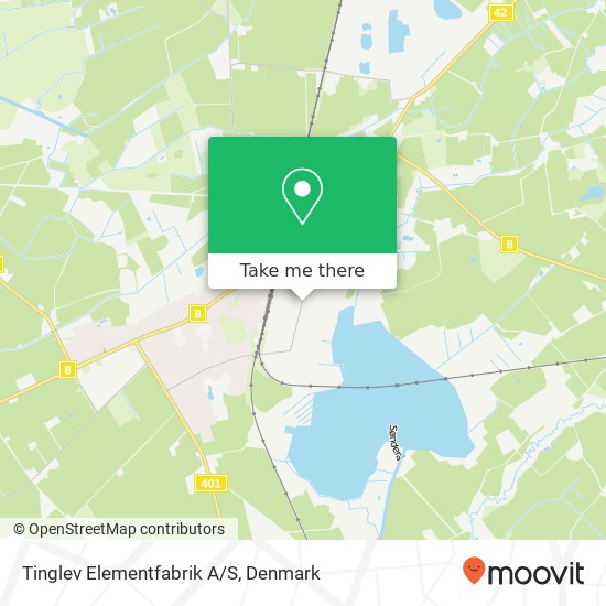 Tinglev Elementfabrik A/S map