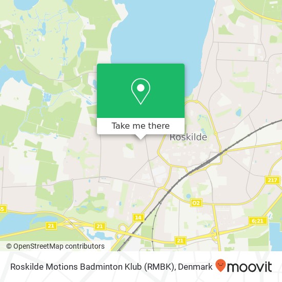 Roskilde Motions Badminton Klub (RMBK) map