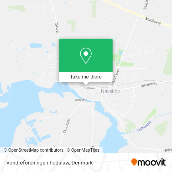 Vandreforeningen Fodslaw map