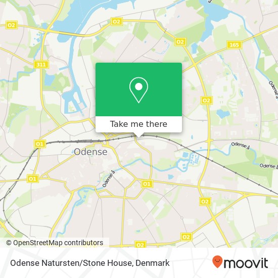 Odense Natursten/Stone House map