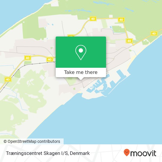 Træningscentret Skagen I/S map