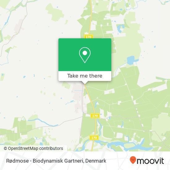 Rødmose - Biodynamisk Gartneri map