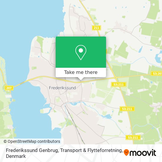 Frederikssund Genbrug, Transport & Flytteforretning map