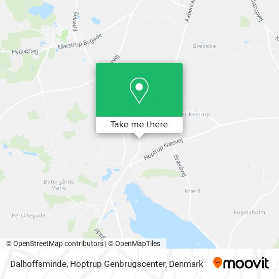 Dalhoffsminde, Hoptrup Genbrugscenter map