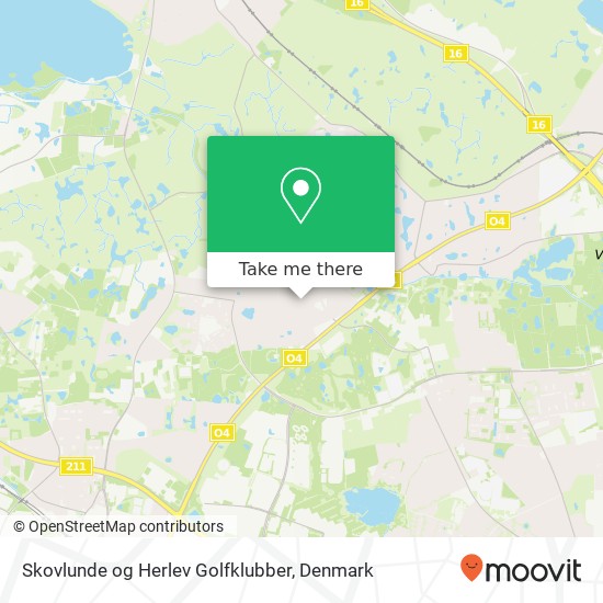 Skovlunde og Herlev Golfklubber map