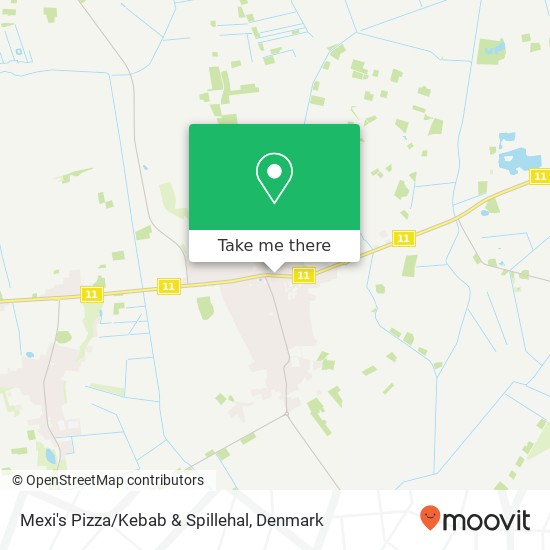 Mexi's Pizza/Kebab & Spillehal map