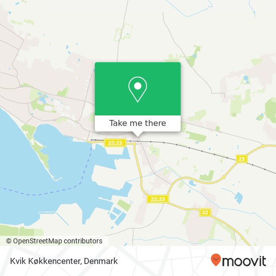 Kvik Køkkencenter map