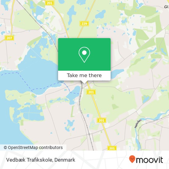 Vedbæk Trafikskole map