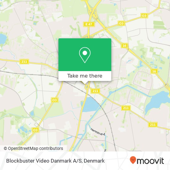 Blockbuster Video Danmark A/S map
