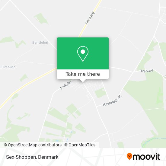 Sex-Shoppen map