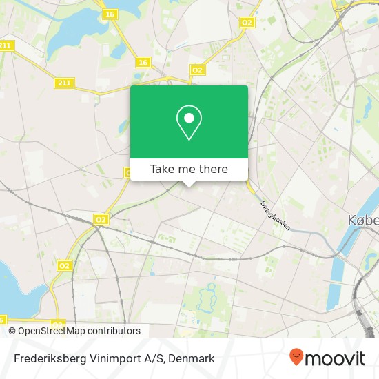 Frederiksberg Vinimport A/S map
