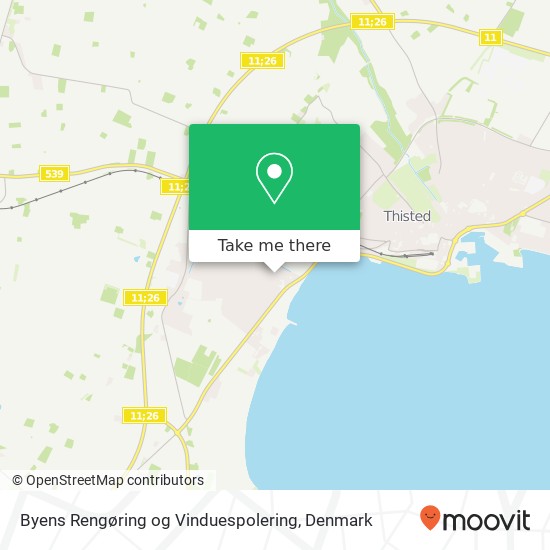 Byens Rengøring og Vinduespolering map