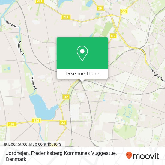 Jordhøjen, Frederiksberg Kommunes Vuggestue map