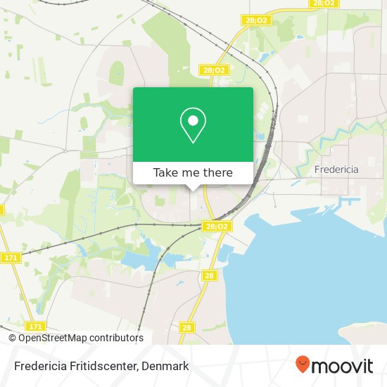 Fredericia Fritidscenter map
