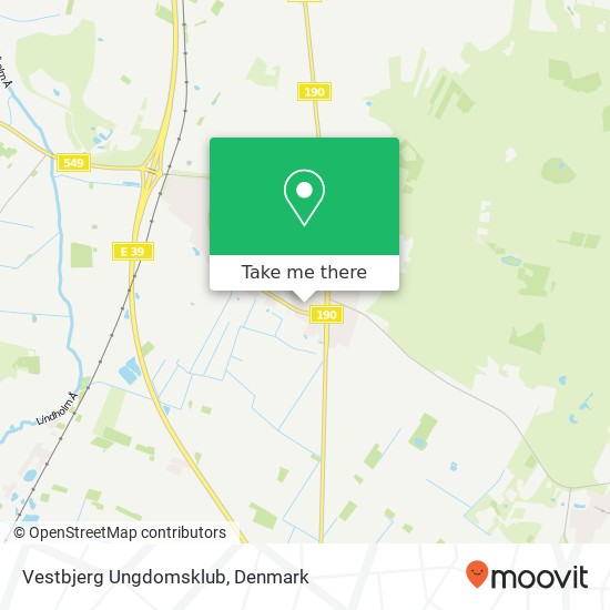 Vestbjerg Ungdomsklub map